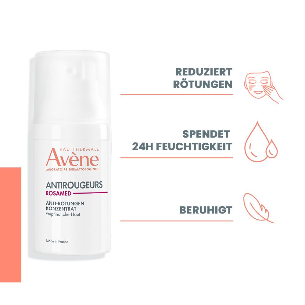 Avène Antirougeurs Rosamed Konzentrat - für zu Rötungen und Rosazea neigende Haut