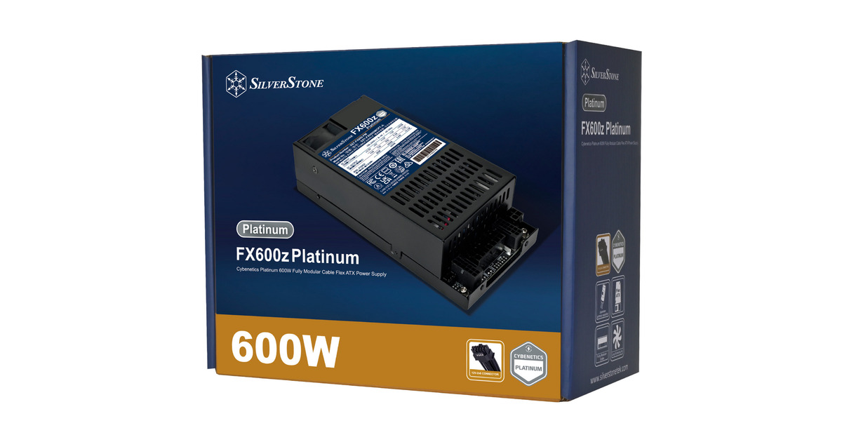 SilverStoneFX600z Platinum modulaire 600 watt voeding   (Zwart, 1x 12V-2x6, 2x PCIe)