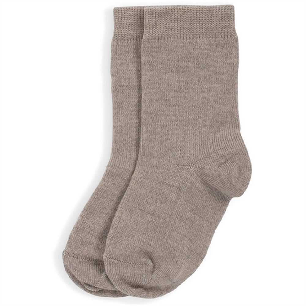 Uldstrømper 2-Pak Beige - Lillelam → Luksusbaby.dk