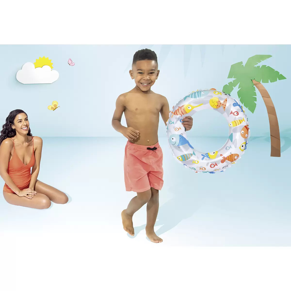 Schwimmreifen Intex Lively Print Bunt