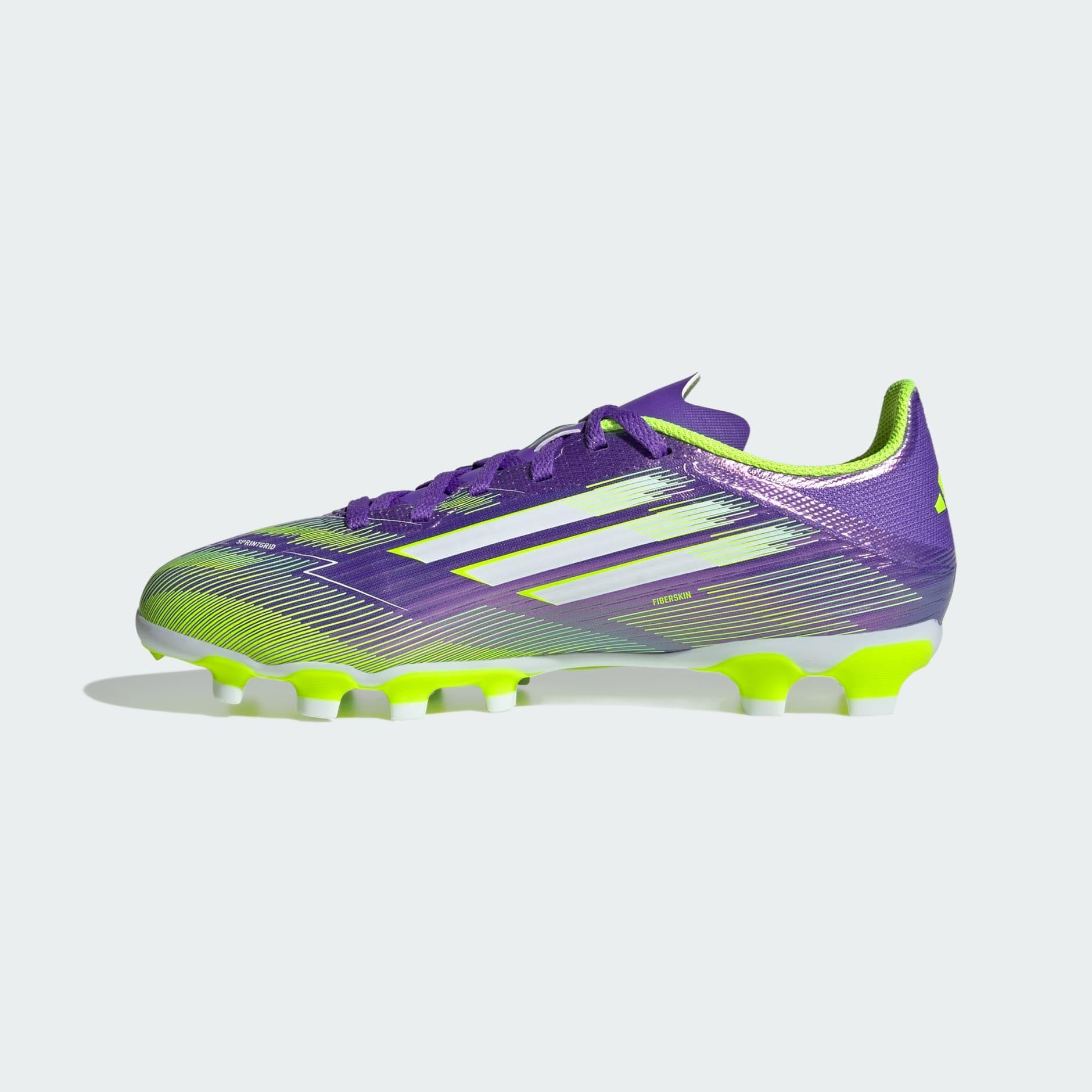 F50 League MG Junior Purple Rush/Cloud White/Lucid Lemon