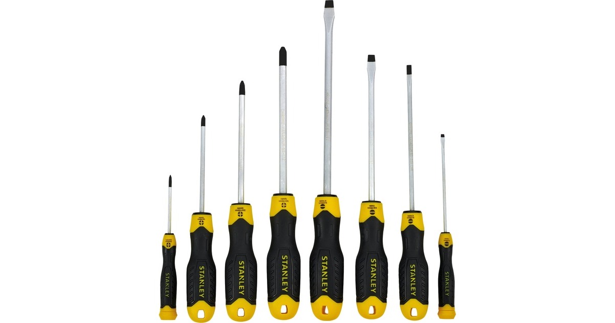 StanleyTransmodule Cushiongrip schroevendraaierset  (Zwart/geel, STMT1-74181, 8-delig)