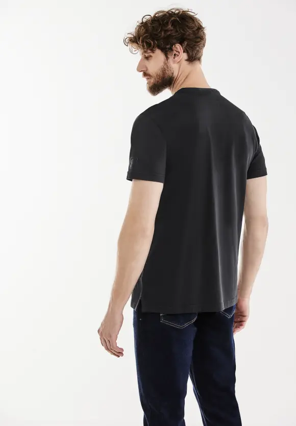 Henleyshirt - faded black