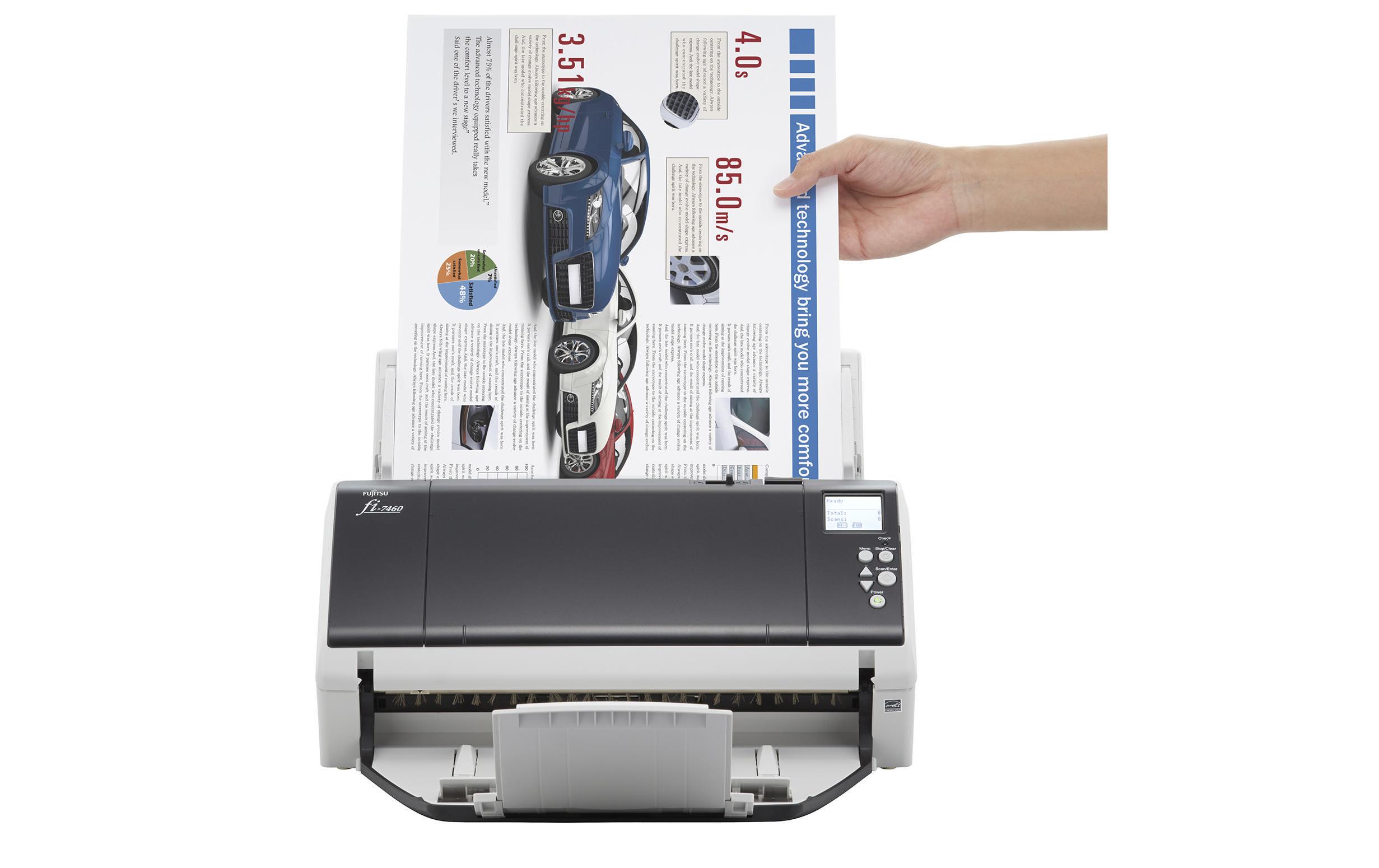 Dokumentenscanner fi-7460<br>Kompakter und vielseitiger A3-Dokumentenscanner
