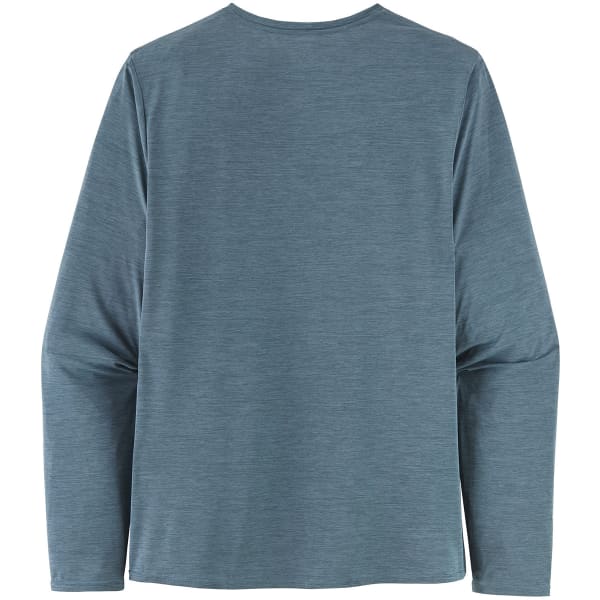 T-shirt randonnée PATAGONIA M'S L/S CAP COOL DAILY GRAPHIC SHIRT LINE LOGO RIDGE STRIPE: LIGHT PLUME GREY X-DYE