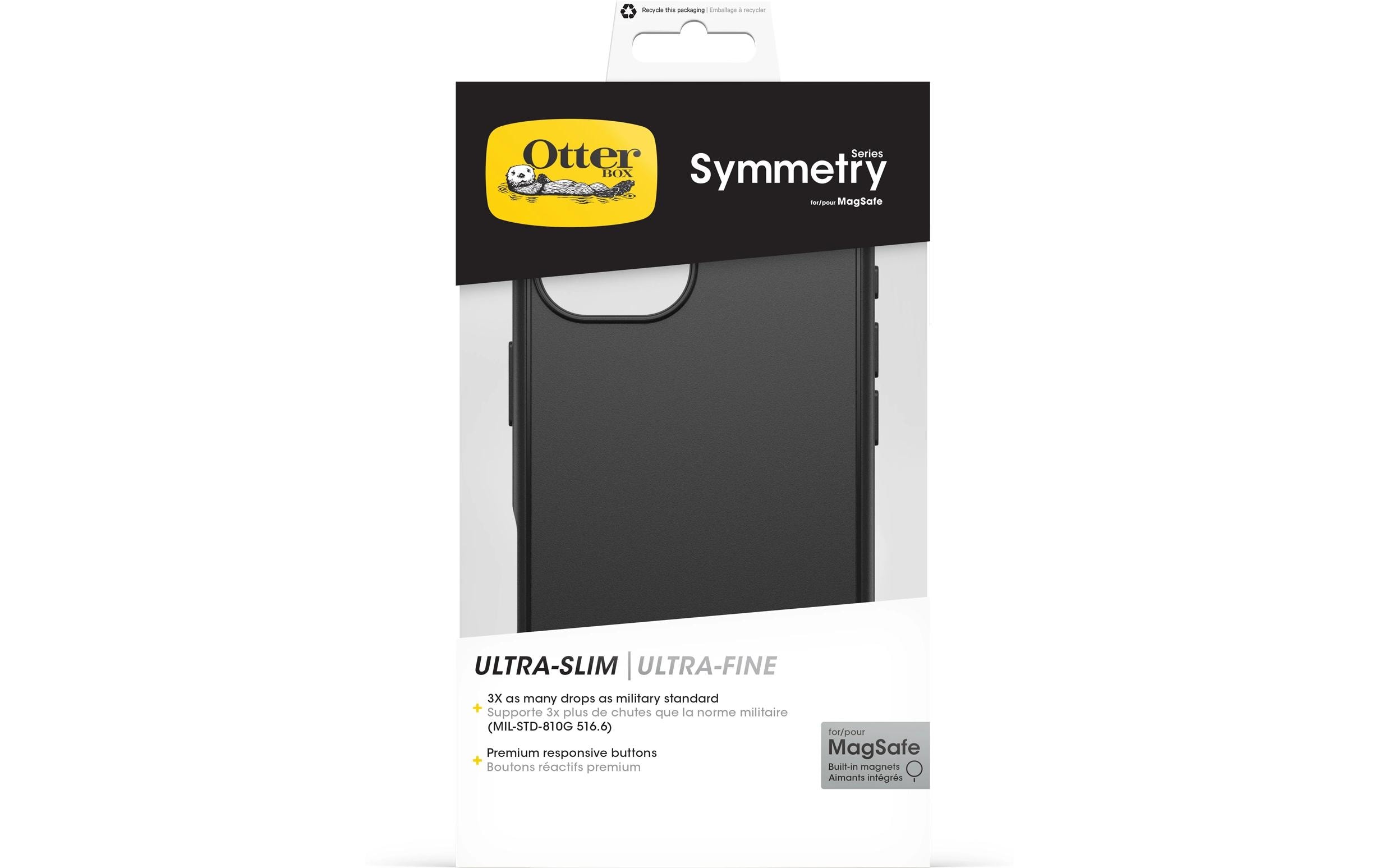 Back Cover Symmetry iPhone 16 SchwarzSchutzhülle für das Apple iPhone 16 mit MagSafe Lademöglichkeit
