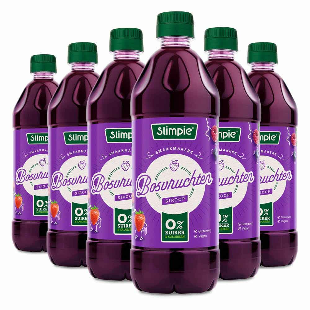 6x Slimpie Siroop Bosvruchten650 ml