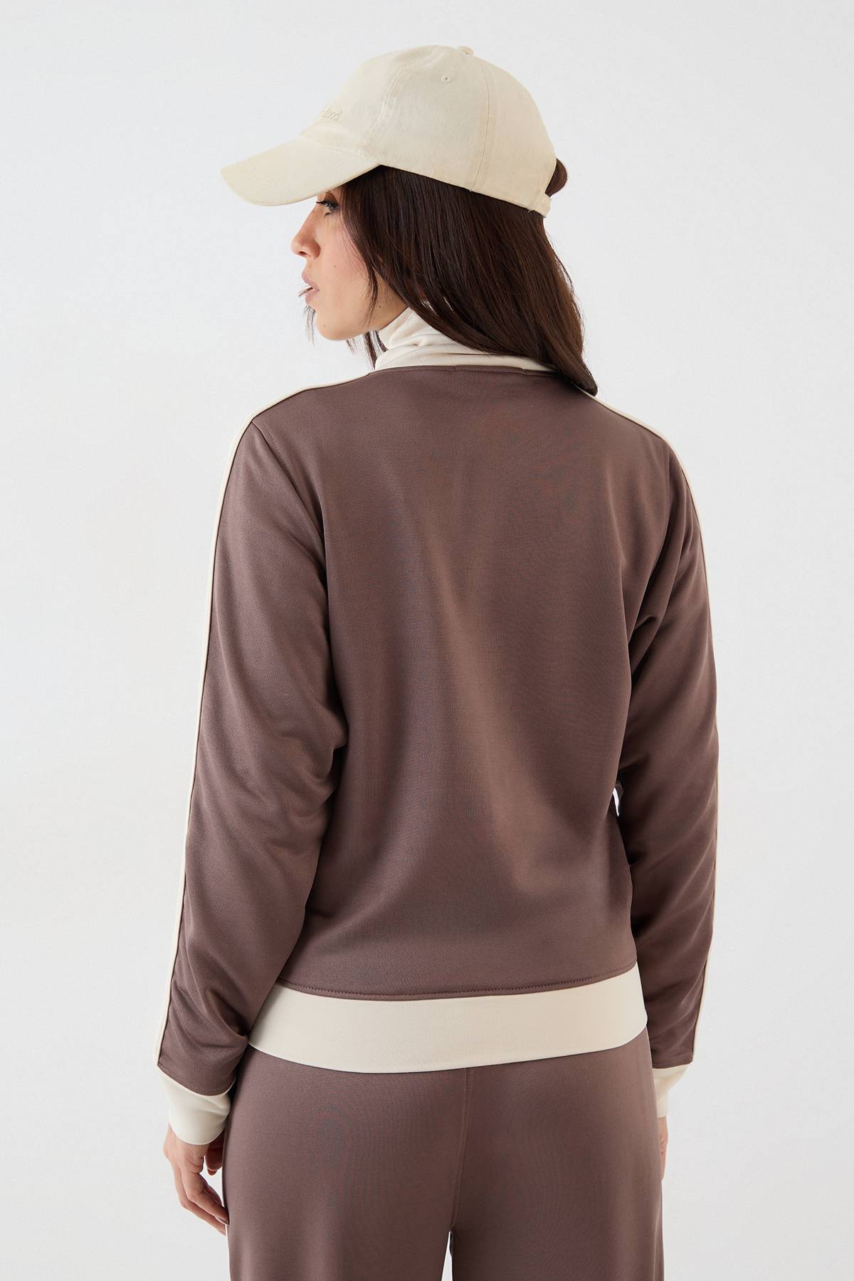 Veste de Survêtement Zippée DSGN Studio en Tricot Contrasté