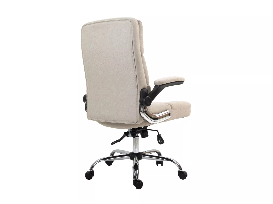 Chaise de bureau MCW-J21, tissu/textile gris-clair