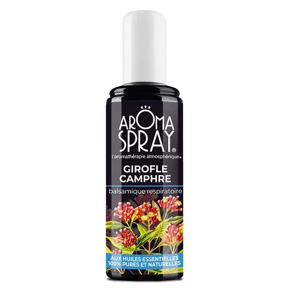 Spray Aromático de Cravo, Cânfora e Balsâmico para Uso Respiratório 100ml