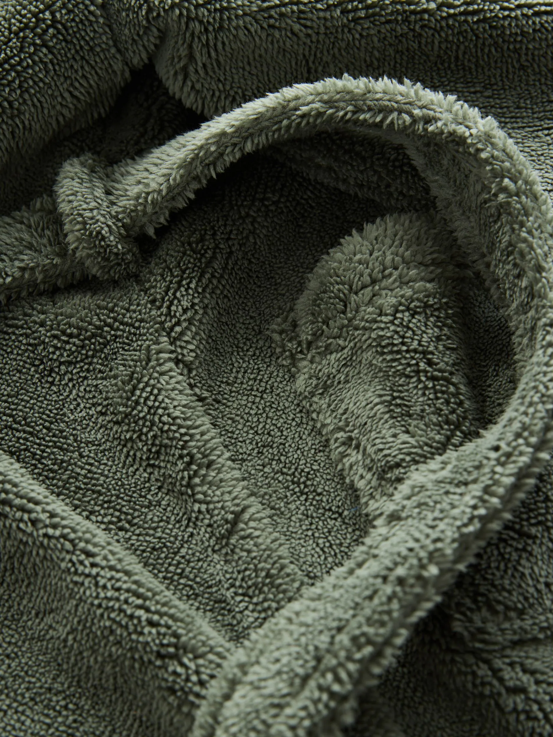Grijs-groen - Fleece badjas (1,5-16jr)