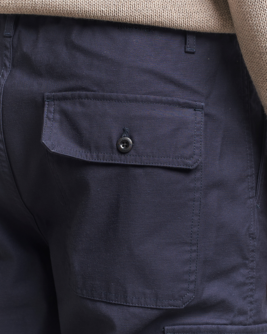 Incotex Regular Fit Cargo Pants Navy