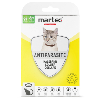 Martec Pet Care Halsband Antiparasit Katzen braun