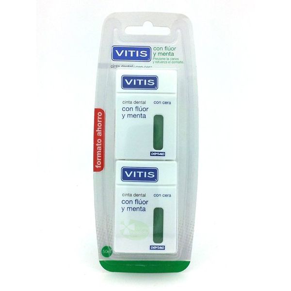 Vitis Fio Dental com Flúor/Menta 2x50m