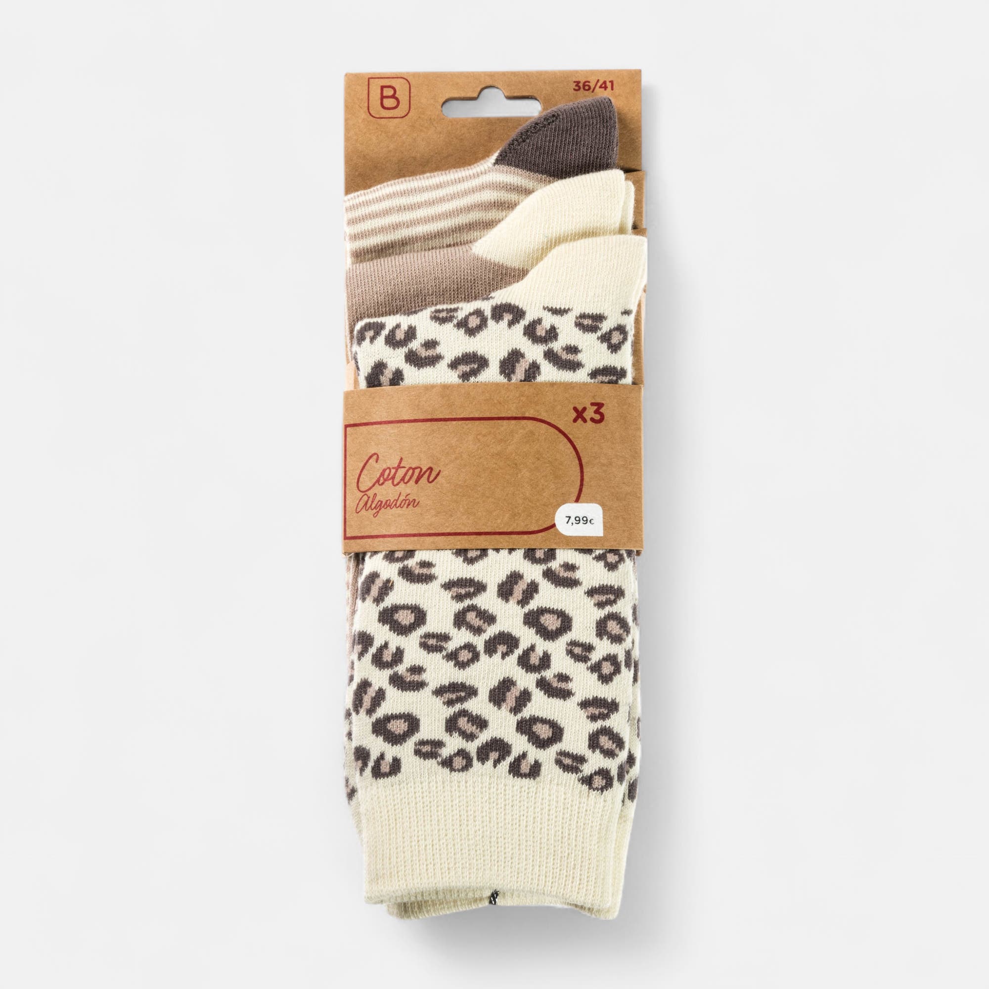 Chaussettes Femme beige