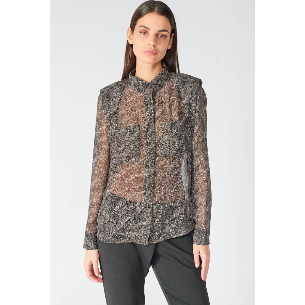 LE TEMPS DES CERISES<br>Blusa larga com motivo zebra
