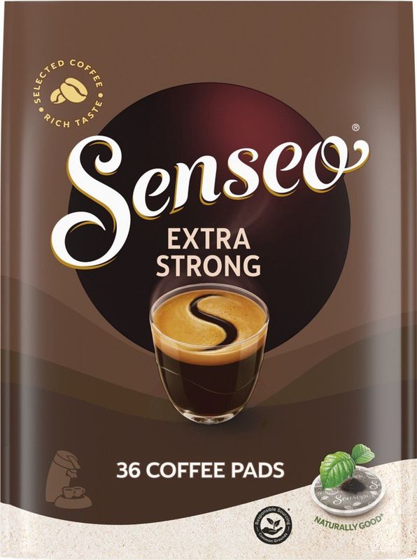 Senseo Extra Strong Koffiepads - Intensiteit 8/9 - 10 x 36 pads