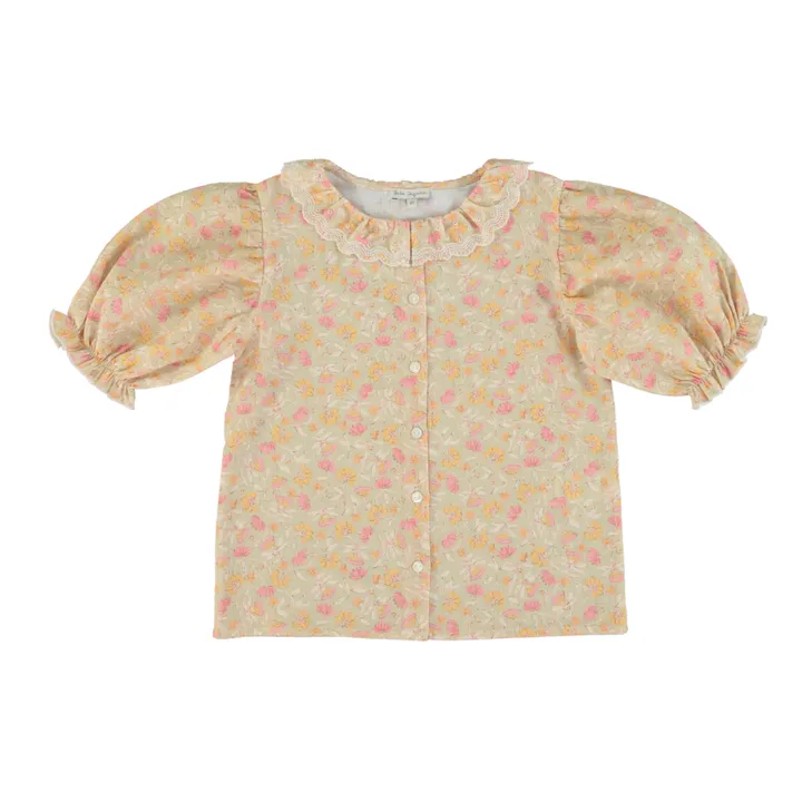 Bebe Organic Blouse Fleurie Ingrid | Abricot