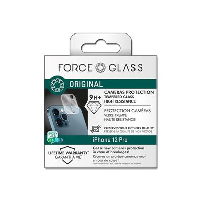 Force Glass Original - protection d'écran caméra - verre trempé pour iPhone 13 Pro - transparent