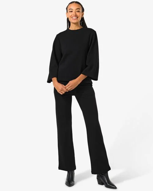 pantalon femme Kacey avec relief noir