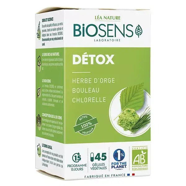 Biosens Organic Detox 45 cápsulas vegetais