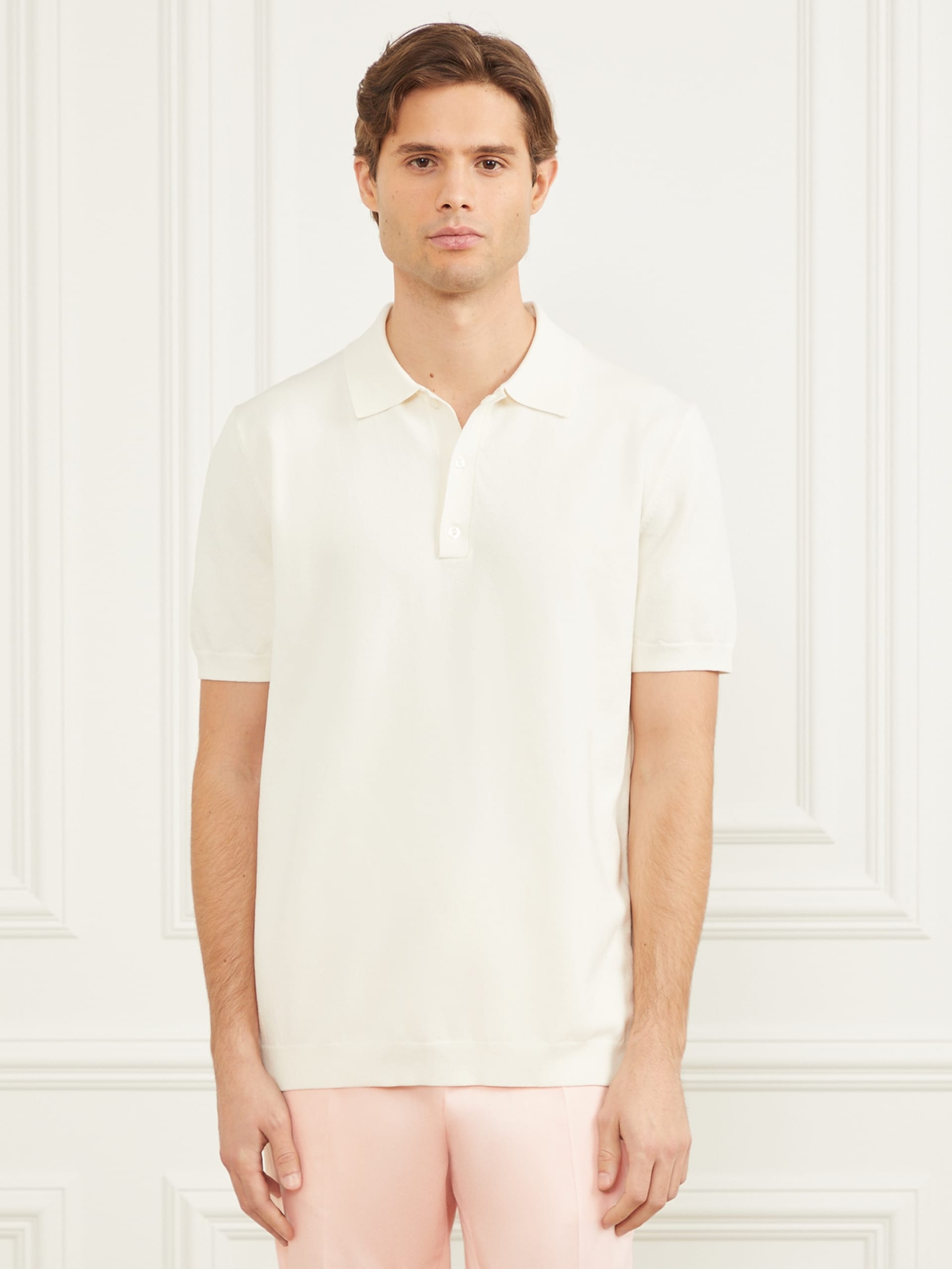 Polo de suéter de desempenho formal