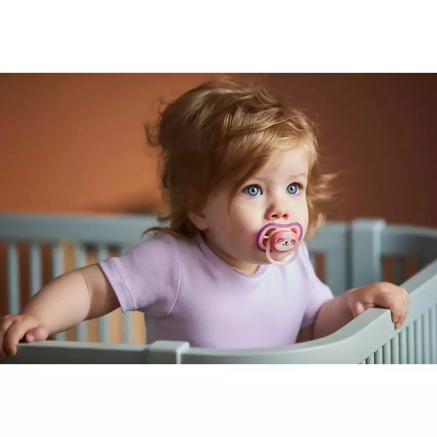 Philips Avent Schnuller ultra air SCF34912 18m+ 4 Stück GiraffeWaschbär