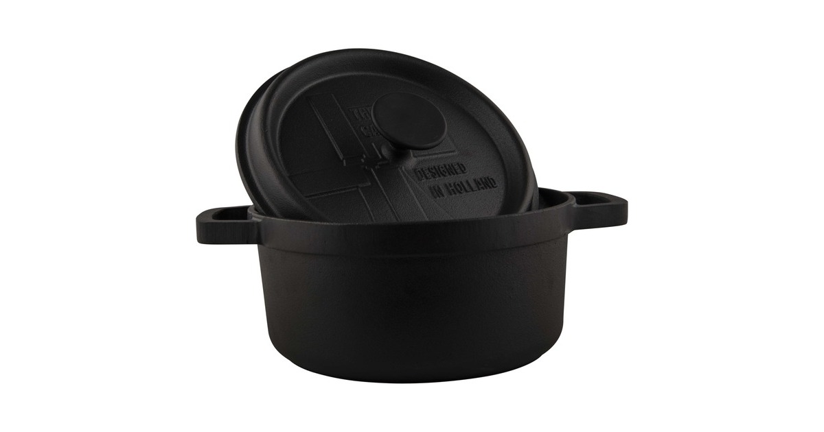 The WindmillBBQ pan M bak-/braadpan  (Zwart, Ø 22 cm | 2.8 liter)