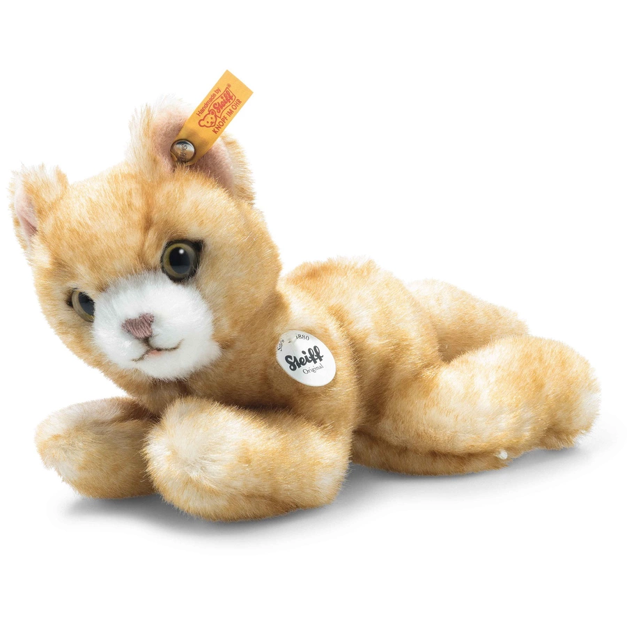 Steiff Mimmi Jungkatze, creme rot gespitzt