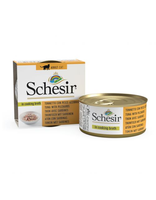 Schesir Kat Bouillon 70 g - Kattenvoer