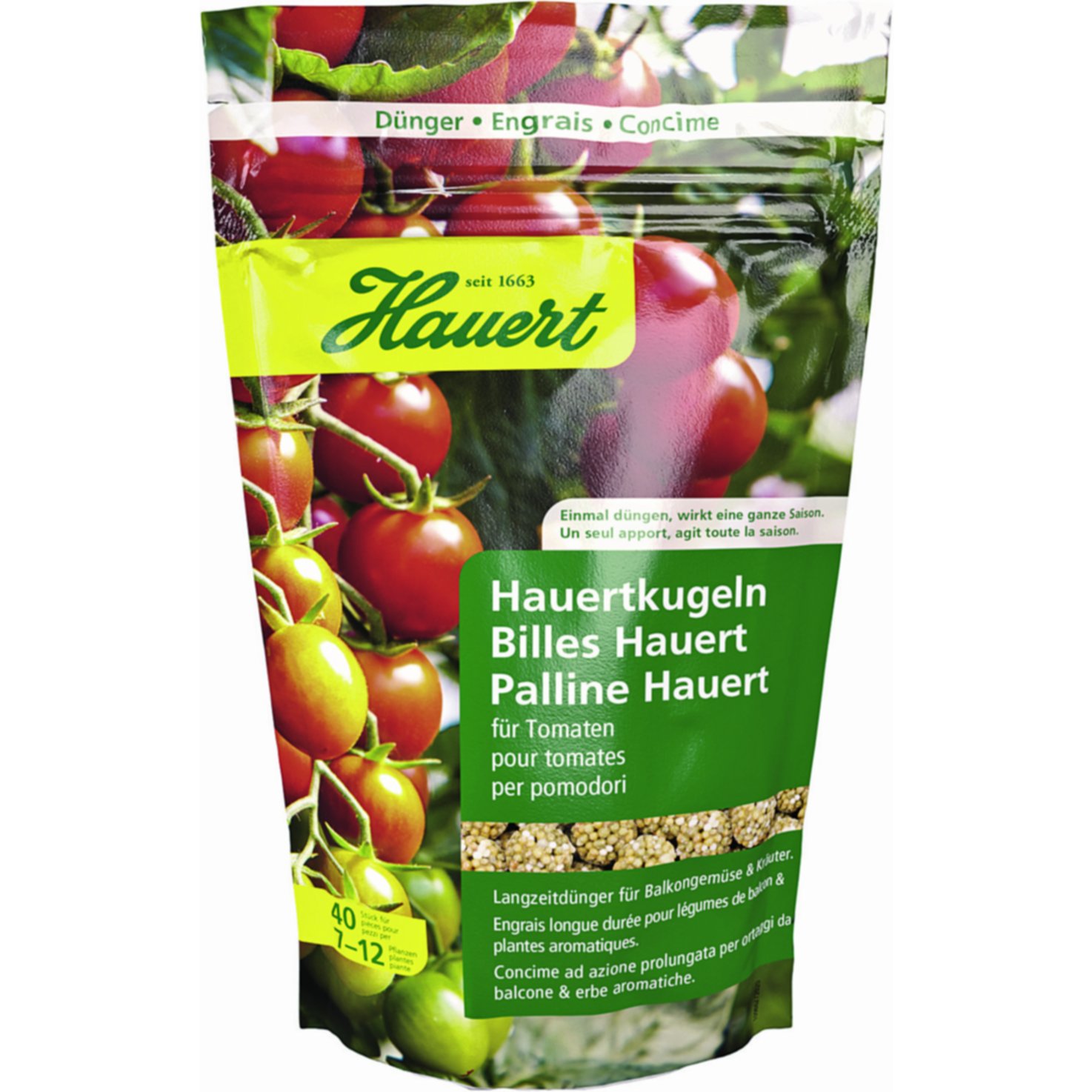 Hauert Tomaten-Langzeitdünger Kugeln | 40 Stück