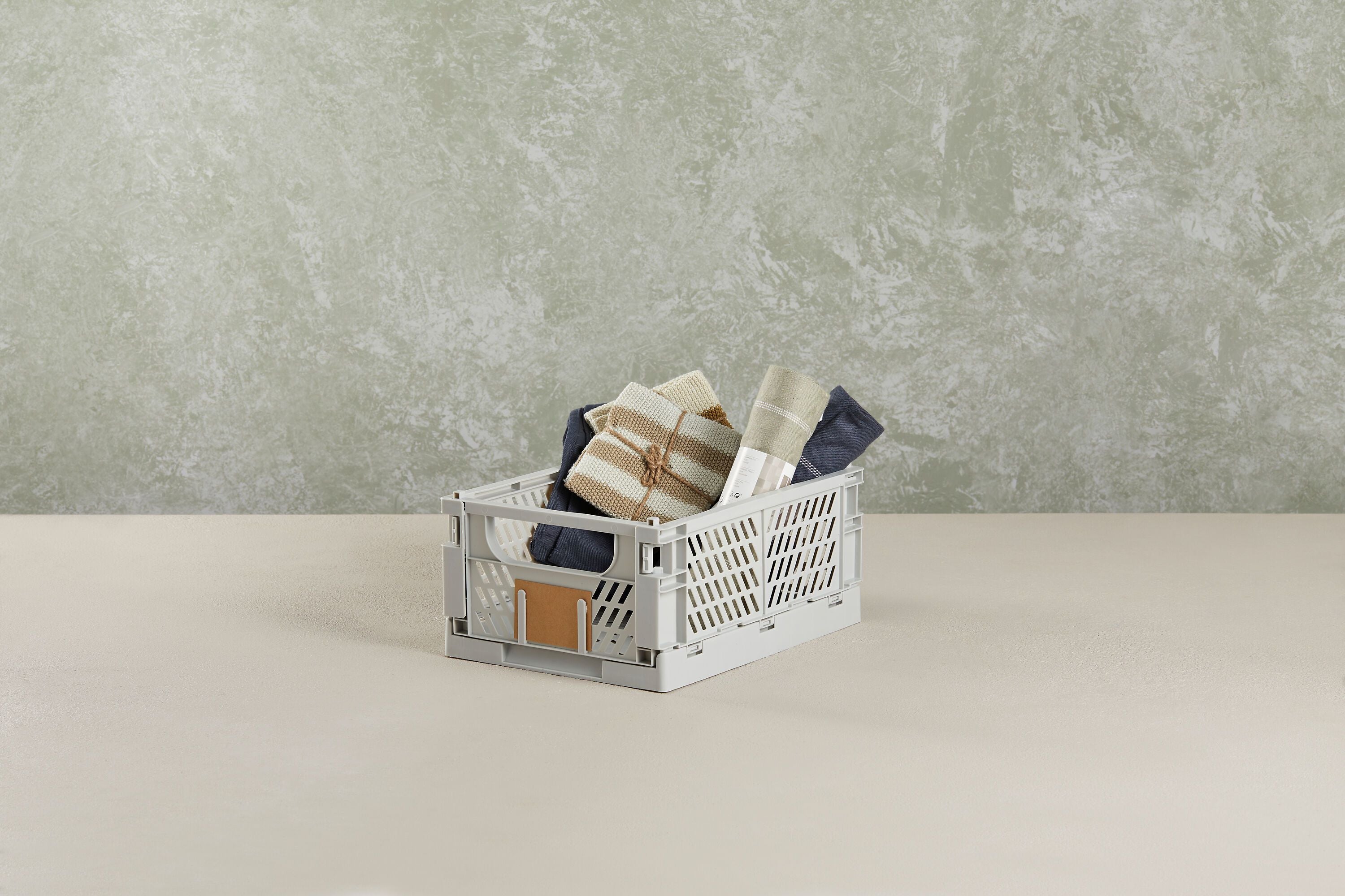 FELIX Klappbox hellgrau 50x33x20 cm - Hellgrau / B: 50.0 cm x T: 33.0 cm x H: 20.0 cm