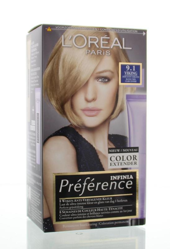 L'Oréal Paris Preference Viking Zeer Licht Asblond 9.1 1st