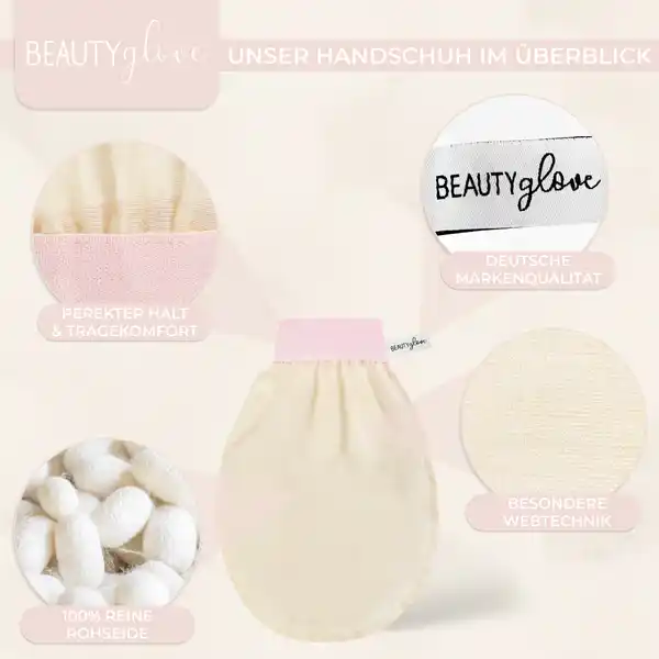 Peelinghandschuh aus Seide