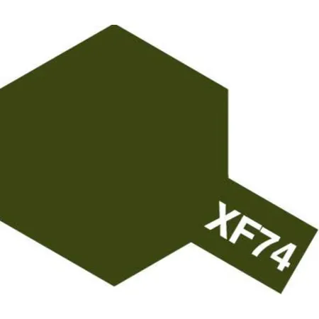 TAMIYA XF-74 Braunoliv Inhalt: 10ml Acryl Streichfarbe Matt