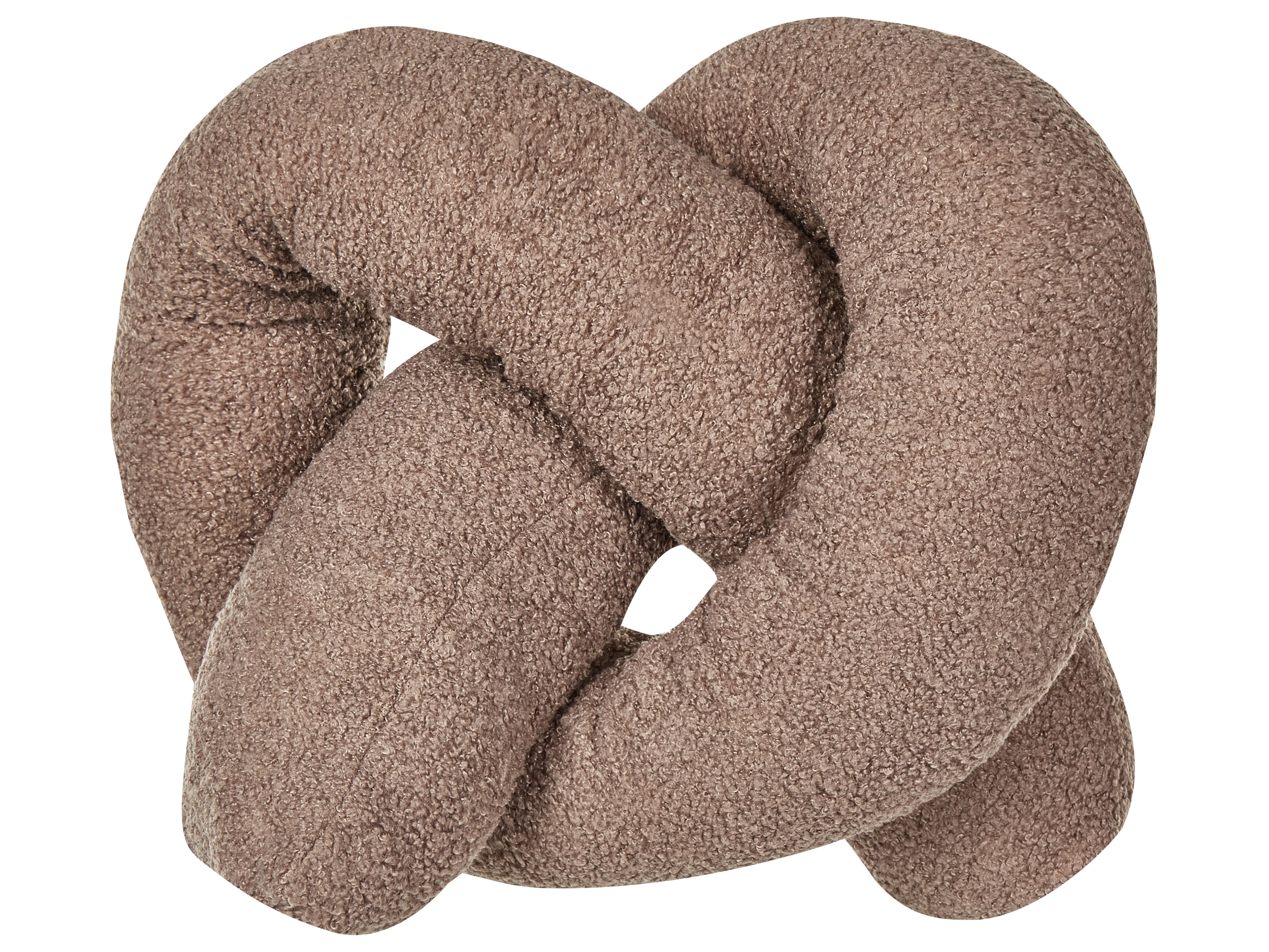 Set van 2 sierkussens GLADIOLUS Bouclé 172 x 14 cm Bruin effen