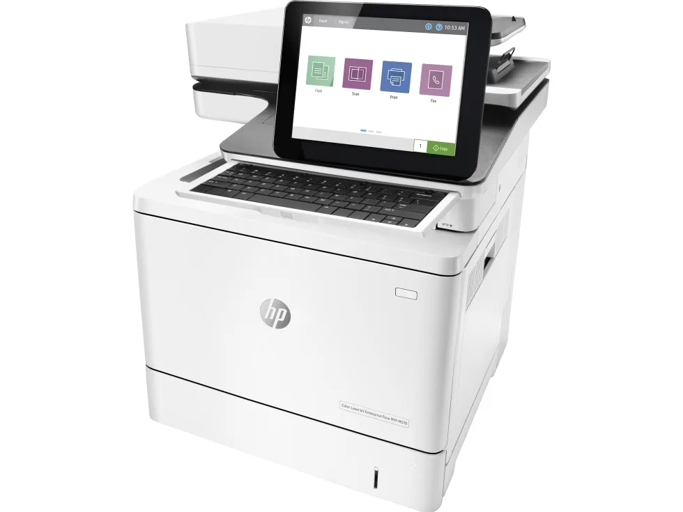 HP LaserJet Enterprise Flow MFP M578c - Multifunktionsprinter - farve - laser - Legal (216 x 356 mm) (original) - A4/Legal (medie) - op til 38 spm (kopiering) - op til 38 spm (udskriver) - 650 ark - 33.6 Kbps - USB 2.0, Gigabit LAN, USB 2.0 vært