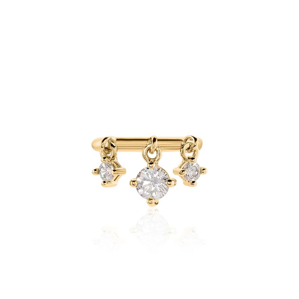Bijoux D'oreilles Haven Plaqué Or Jaune Oxyde De Zirconium