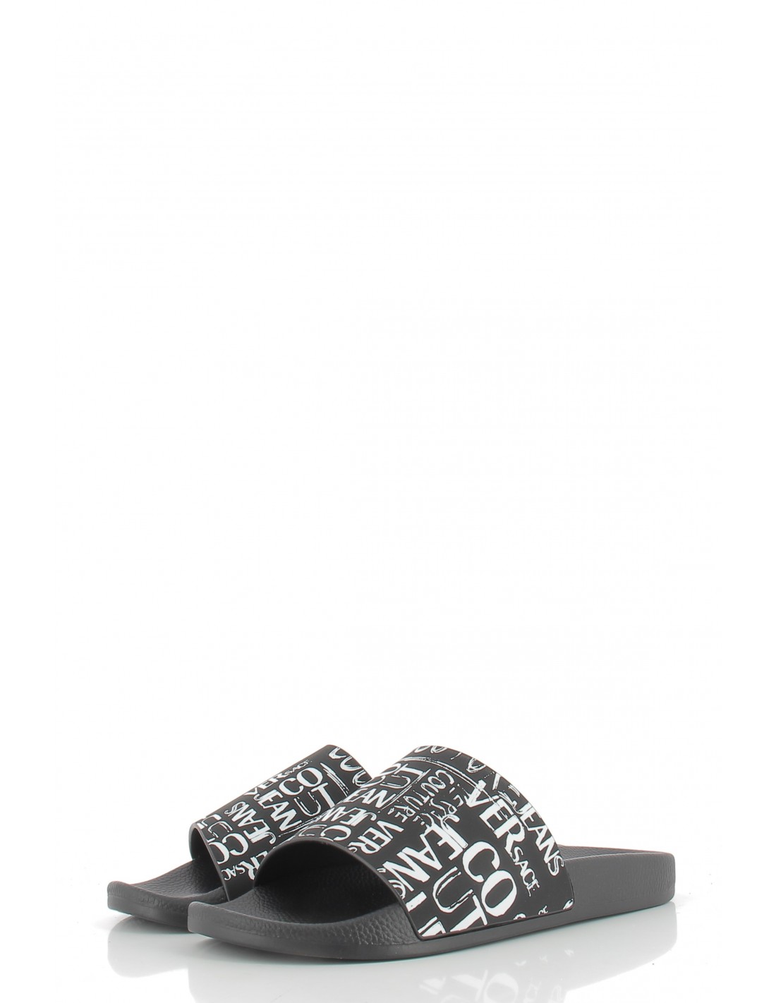 versace Claquettes homme slide noir