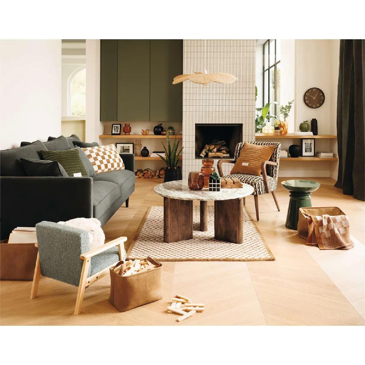 Atmosphera, Createur D'Interieur Ensemble de paniers Atmosphera - Marron