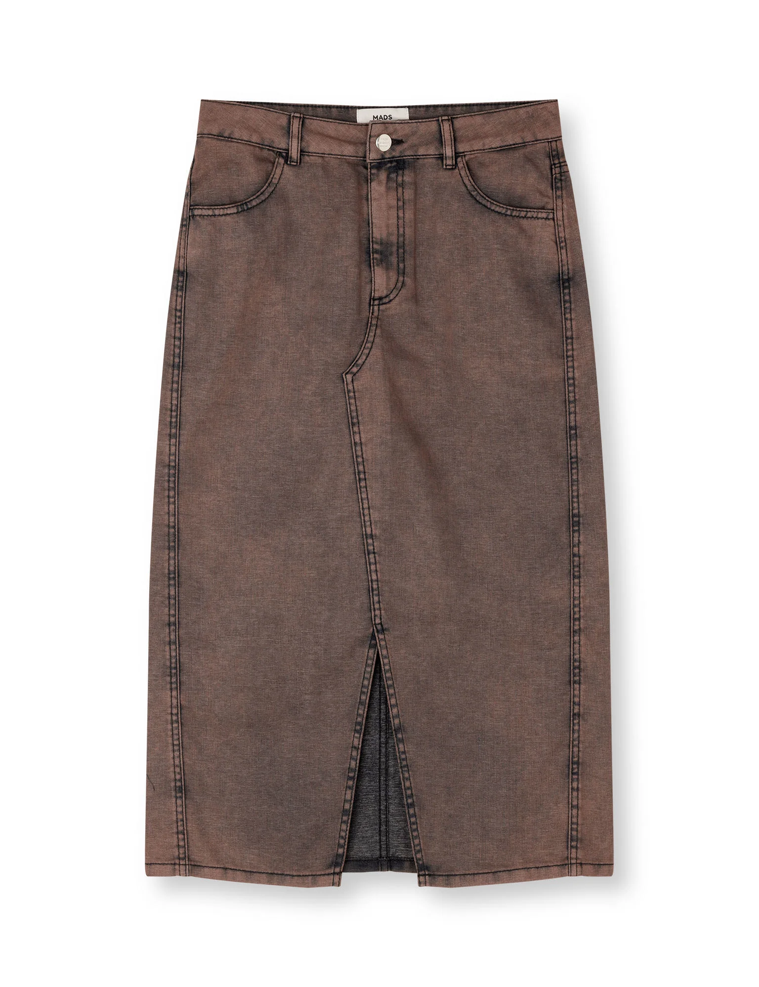 Mads Nørgaard  Soft Denim Ketly nederdel - brun