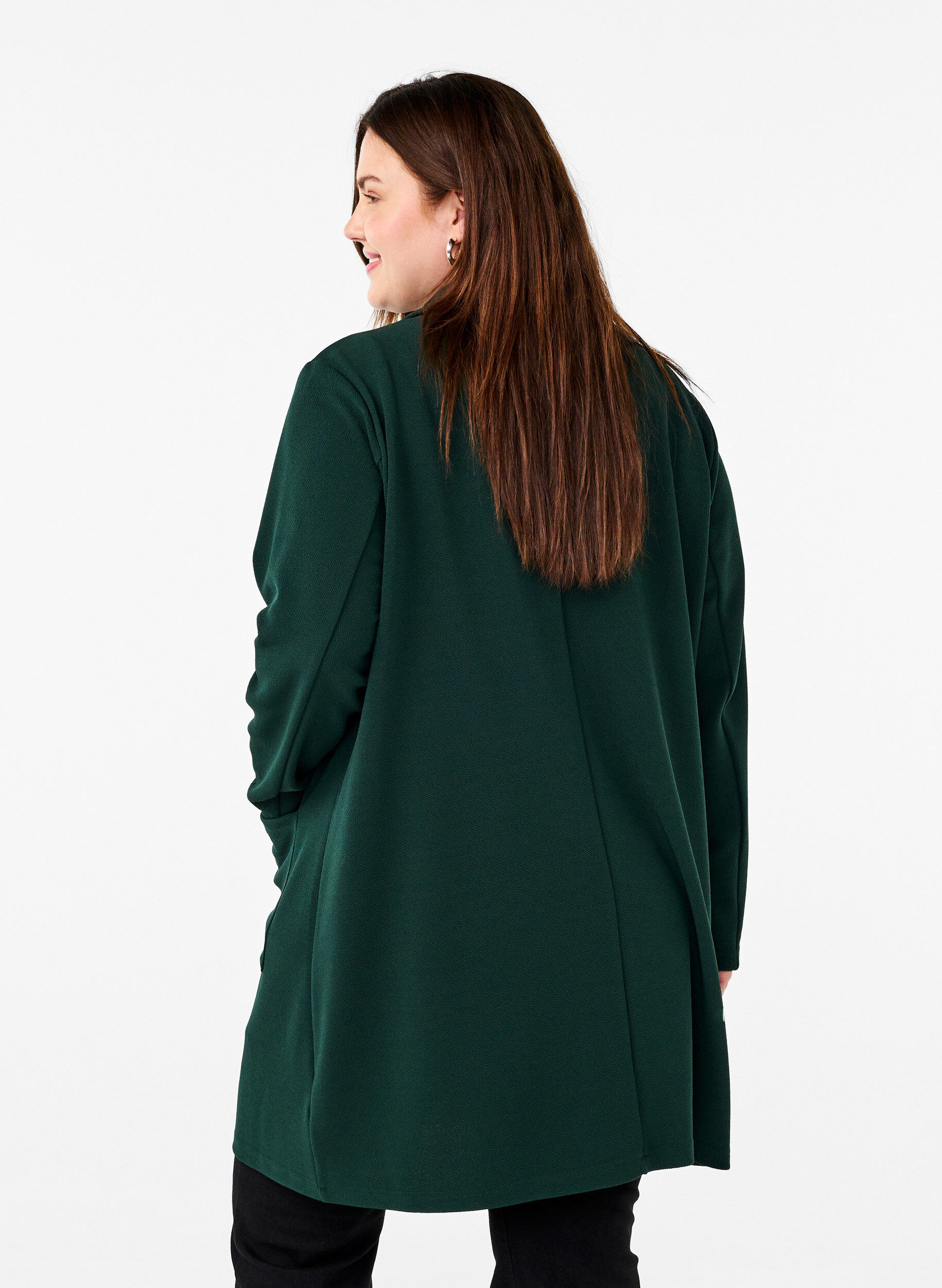 FLASH - Lang blazer med lommer