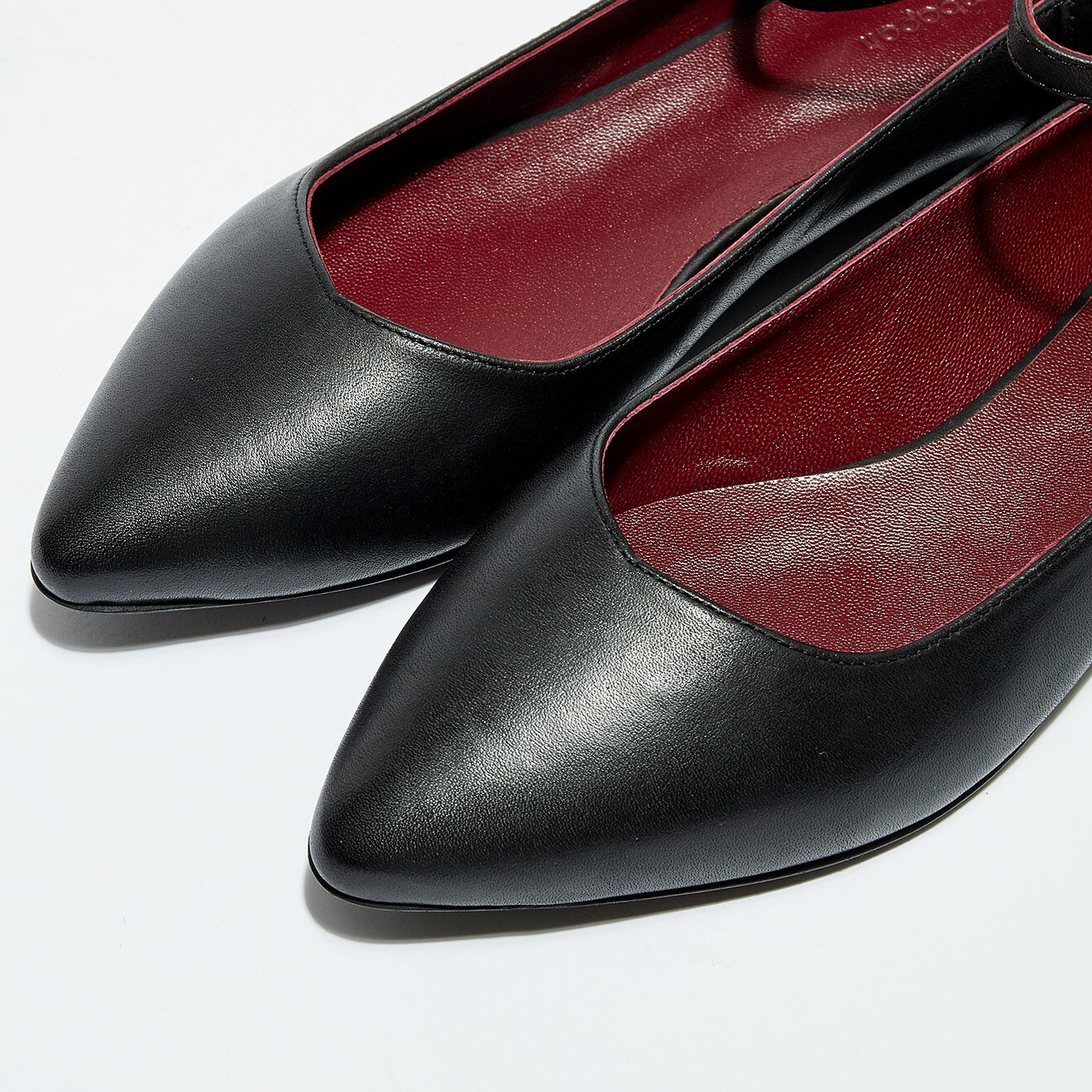 Sambapah Ballerines en Cuir Léa noires