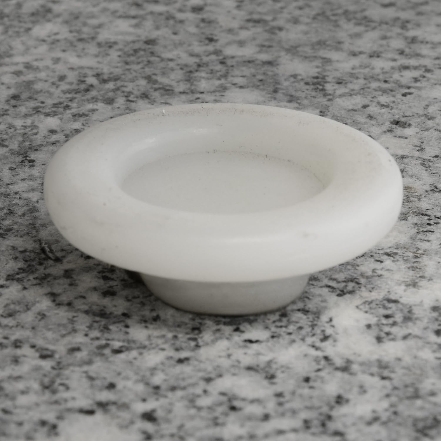 Nexos Schirmständer Sonnenschirmständer Granit poliert rund Ø 50cm Steindicke 7,5cm ca. 40kg Edelstahlrohr Griff Rollen grau