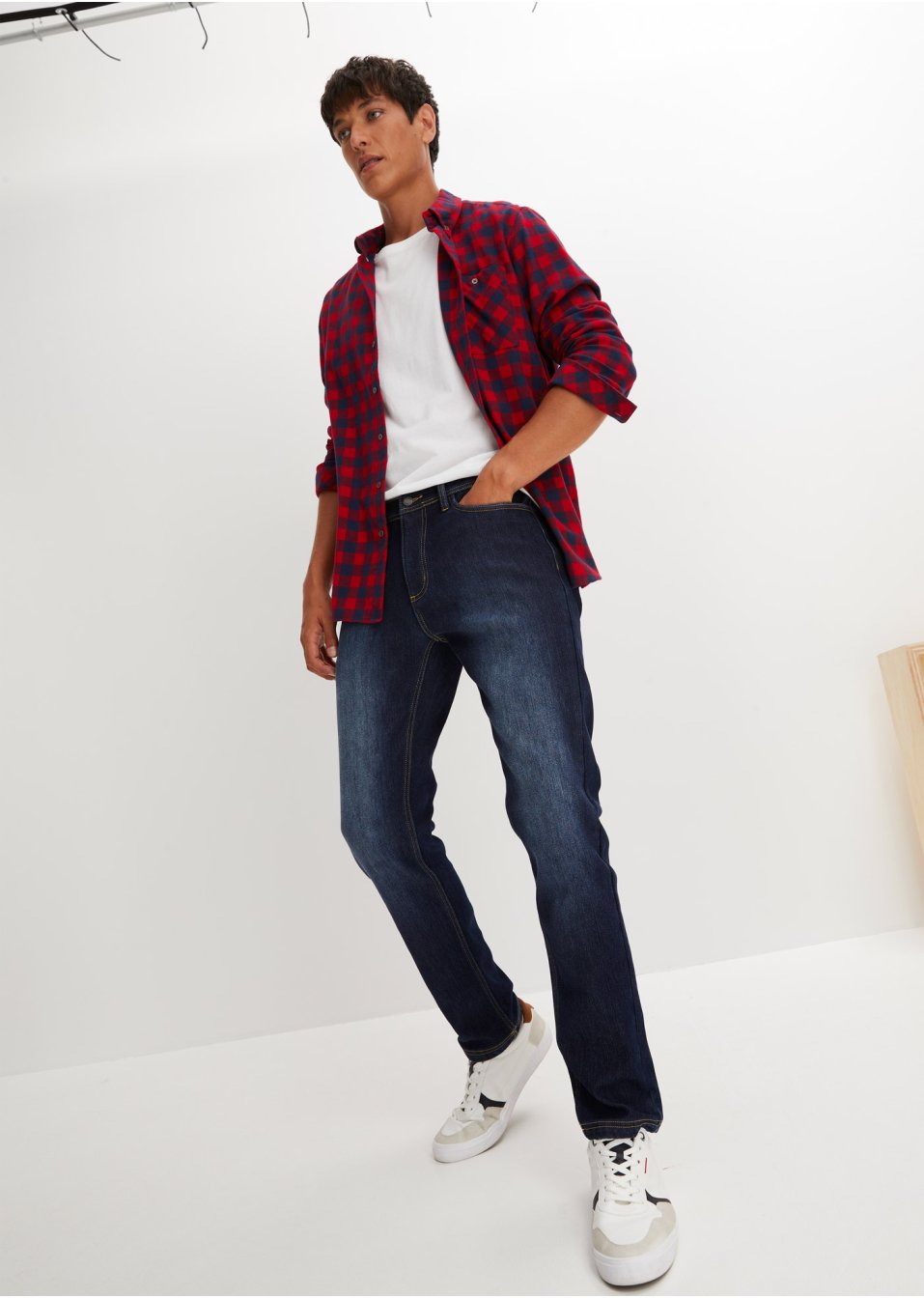 Jean thermo extensible Regular Fit, ultra-doux, Straight