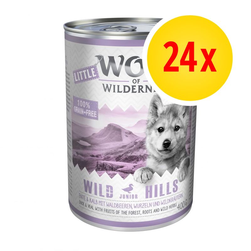 Lot Wolf of Wilderness 24 x 400 g pour chiot
