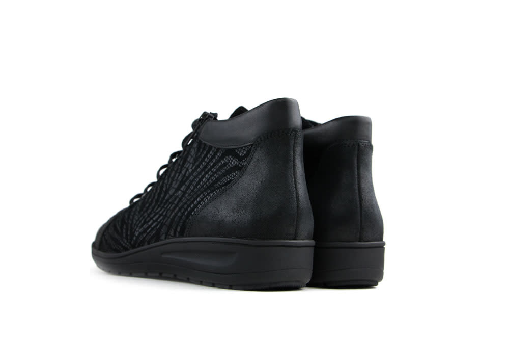 Solidus Hoge Veterschoenen Zwart Kate Shape