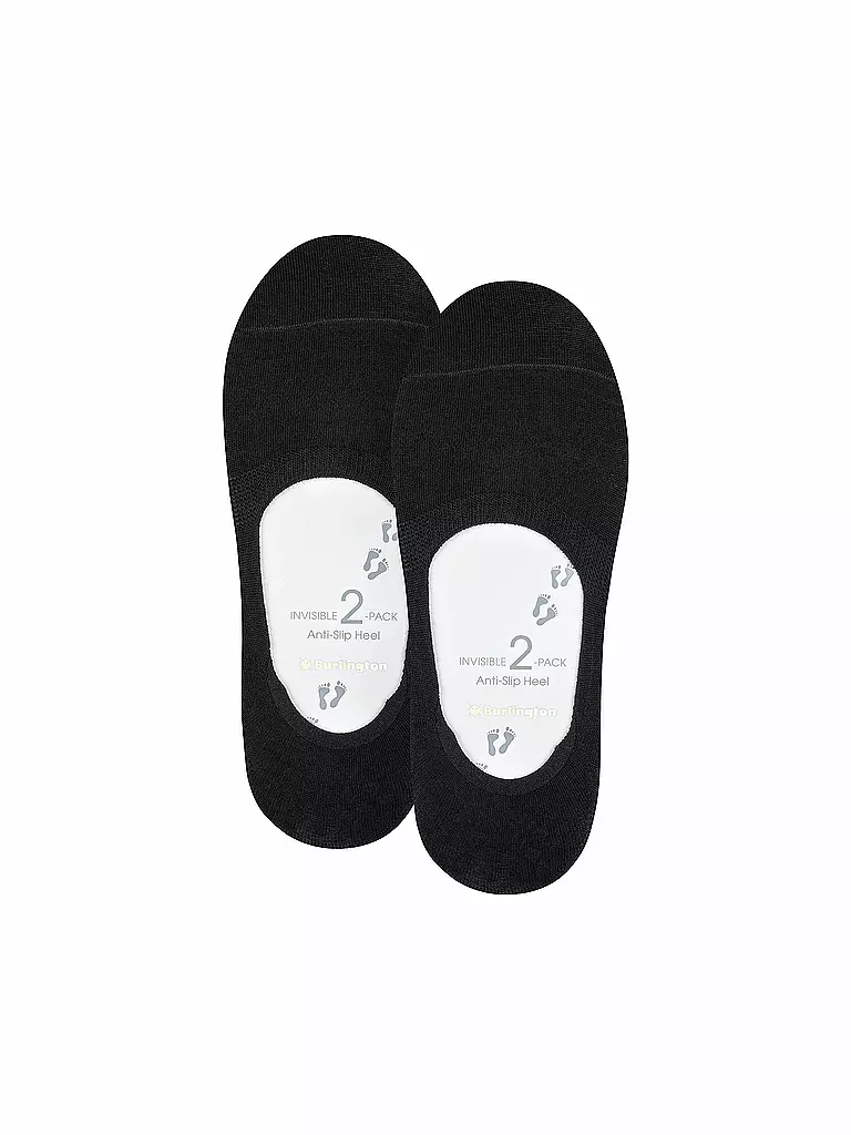 BURLINGTON Damen Füsslinge EVERYDAY 2-er Pkg black schwarz