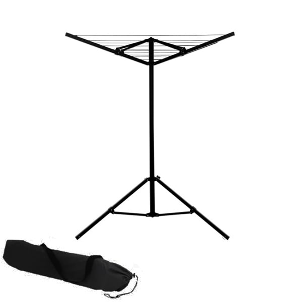 Séche linge parapluie noir avec pied et sac