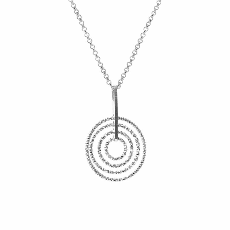 Collier Argent Rhodié Diamanté Beatrice Bis